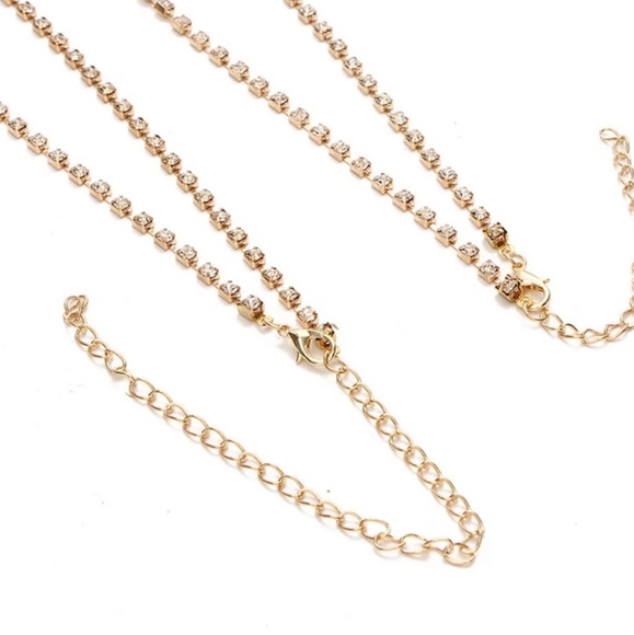 Gold Crystal Rhinestone | Bra Body Chain - Picture 4 of 8